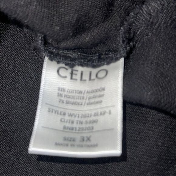 Ms. Cello Womens Black Denim Jacket With Frayed Hem 3X Casual & Stylish - Picture 3 of 11